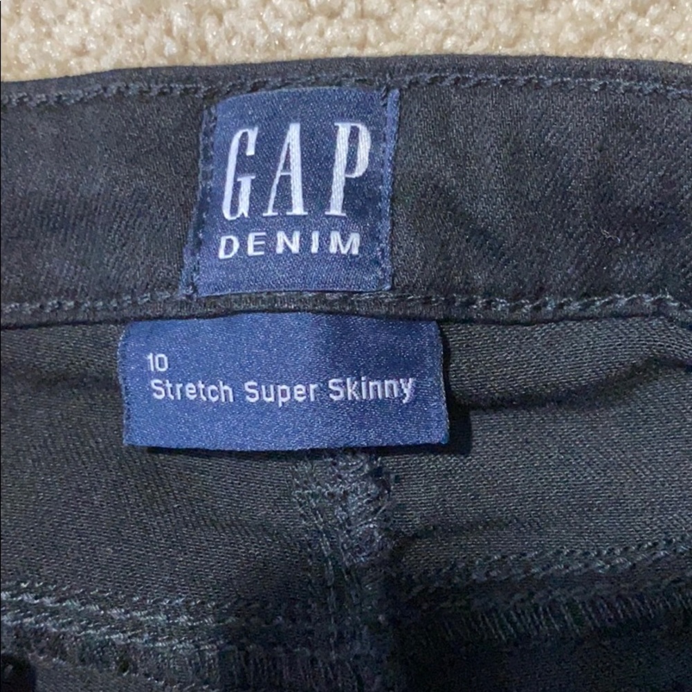 GIRLS SIZE 10 GAP Stretch Super Skinny Jeans - Picture 3 of 6